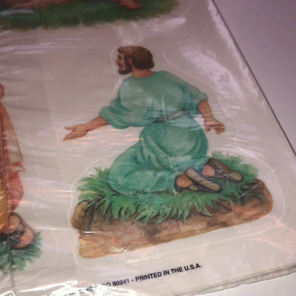 Window clings Easter Story Window Clings Vintage Current Resurrection Story